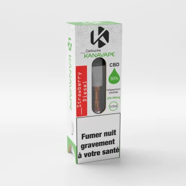Cartouche de Vapotage au chanvre - KANAVAPE Strawberry Diesel