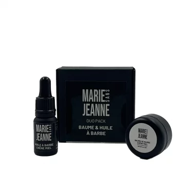 Coffret baume et huile à barbe - Soin de la barbe - 150mg CBD - MARIE SANS JEANNE Miel de chêne