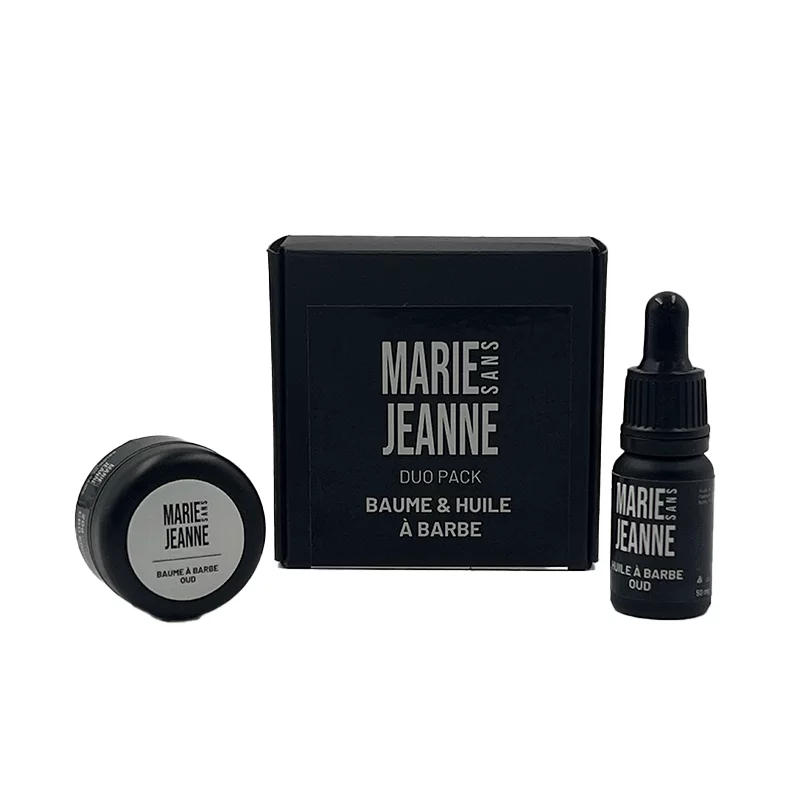 Coffret baume et huile à barbe - Soin de la barbe - 150mg CBD - MARIE SANS JEANNE