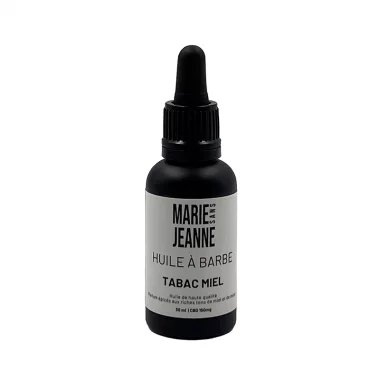 Huile à barbe - 150mg CBD - MARIE SANS JEANNE Miel et tabac