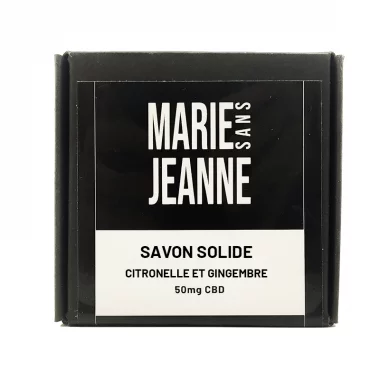 Savon CBD solide - Citronnelle Gingembre - MARIE SANS JEANNE
