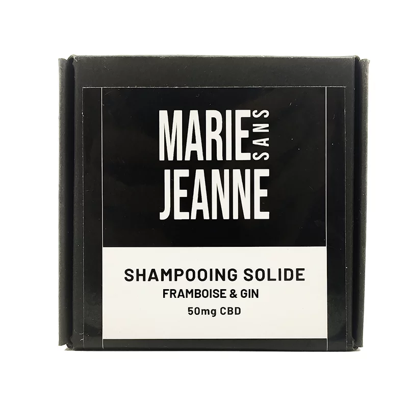 Shampooing CBD solide - Framboise Gin - MARIE SANS JEANNE