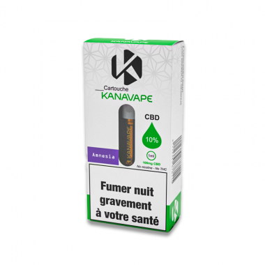 E-liquid cartridge 1ml 10% CBD - Amnesia