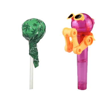 Pack 10 Sucettes au chanvre + porte sucette offert - CANNABIDIOLPARADISE Cannabis Porte-sucette Rose