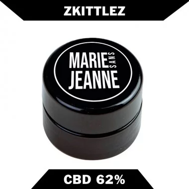Concentré de cire CBD - Marie sans Jeanne -  62% CBD Zkittlez