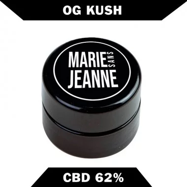 Concentré de cire CBD - Marie sans Jeanne -  62% CBD OG Kush